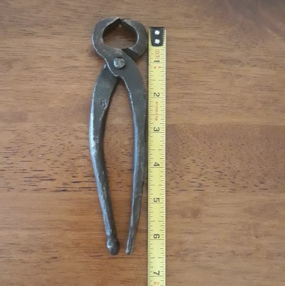 Antique #6 Forged Primitive Farrier Tool Nipper Pincer Nail Remover - Picture 3 of 10
